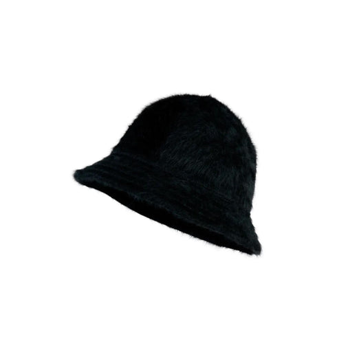 Censured Cappello Cappello Donna in ecopelliccia a campana Nero - Francavilla Moda